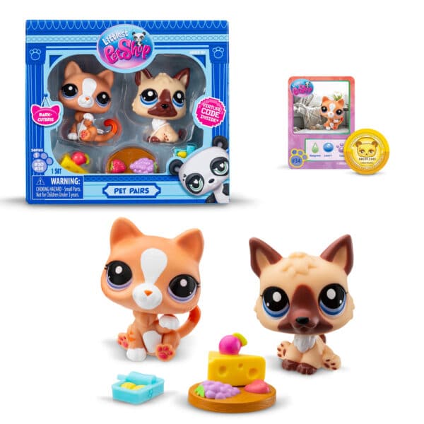 Littlest Pet Shop - Pack de 2 mascotas - Figuras n.° 30 y n.° 34