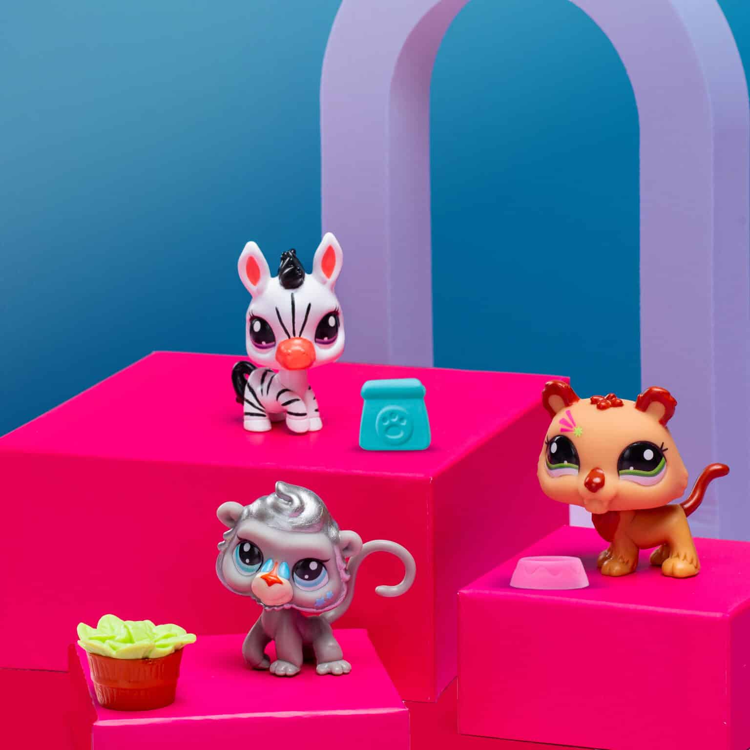 Littlest Pet Shop - Paquete de 3 mascotas #96-#98
