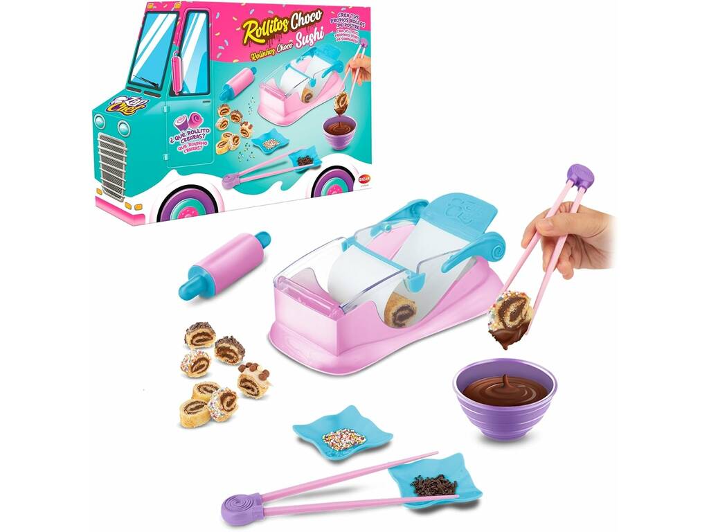 Rollos de chocolate y sushi de Zap Chef