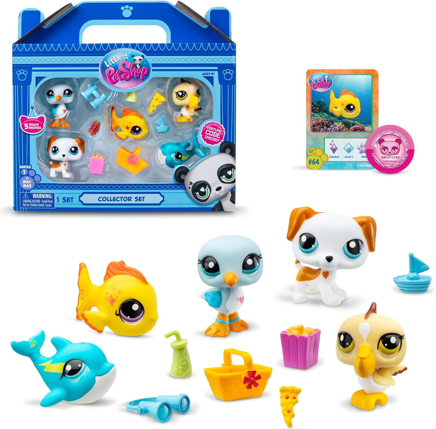 Littlest Pet Shop – Pack de coleccionista de 5 mascotas #61 a #65
