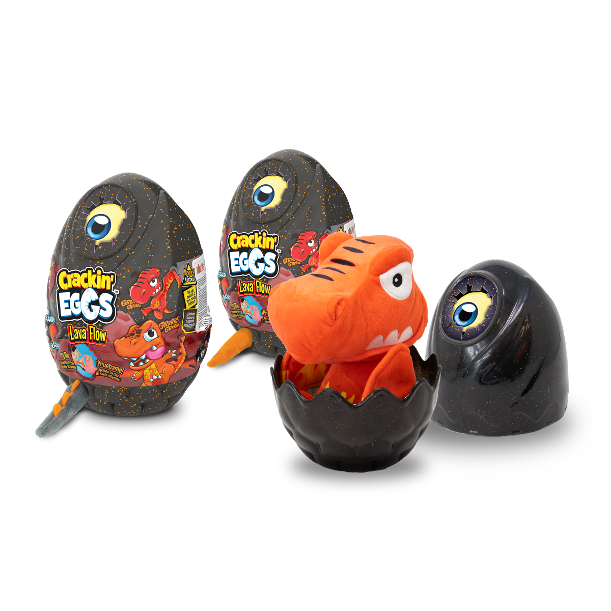 Huevos rompiéndose lava