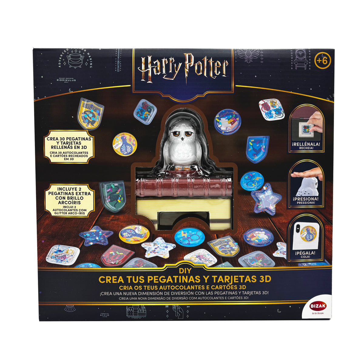 Crea tus pegatinas 3D de Harry Potter