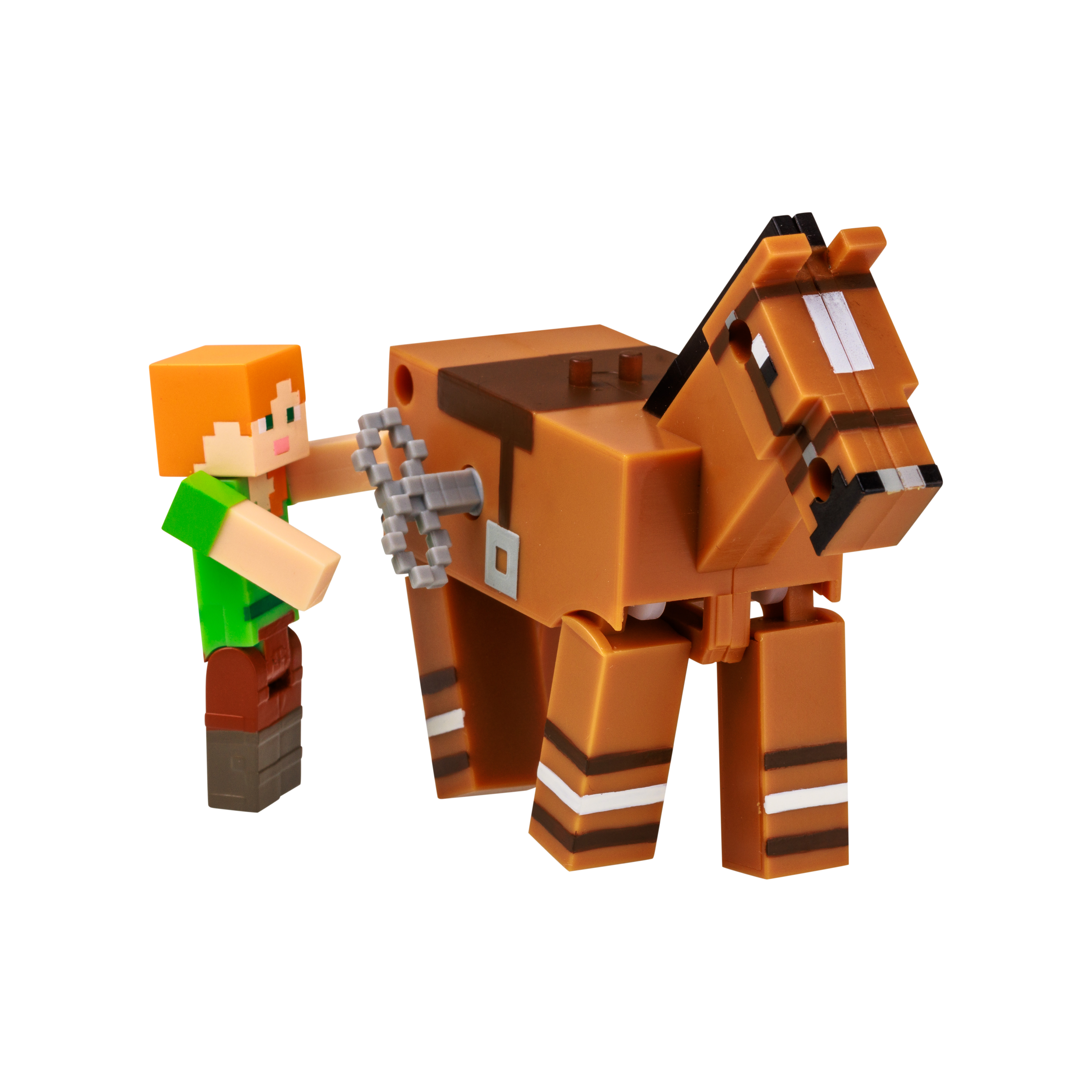 Minecraft - Figura y animal en movimiento