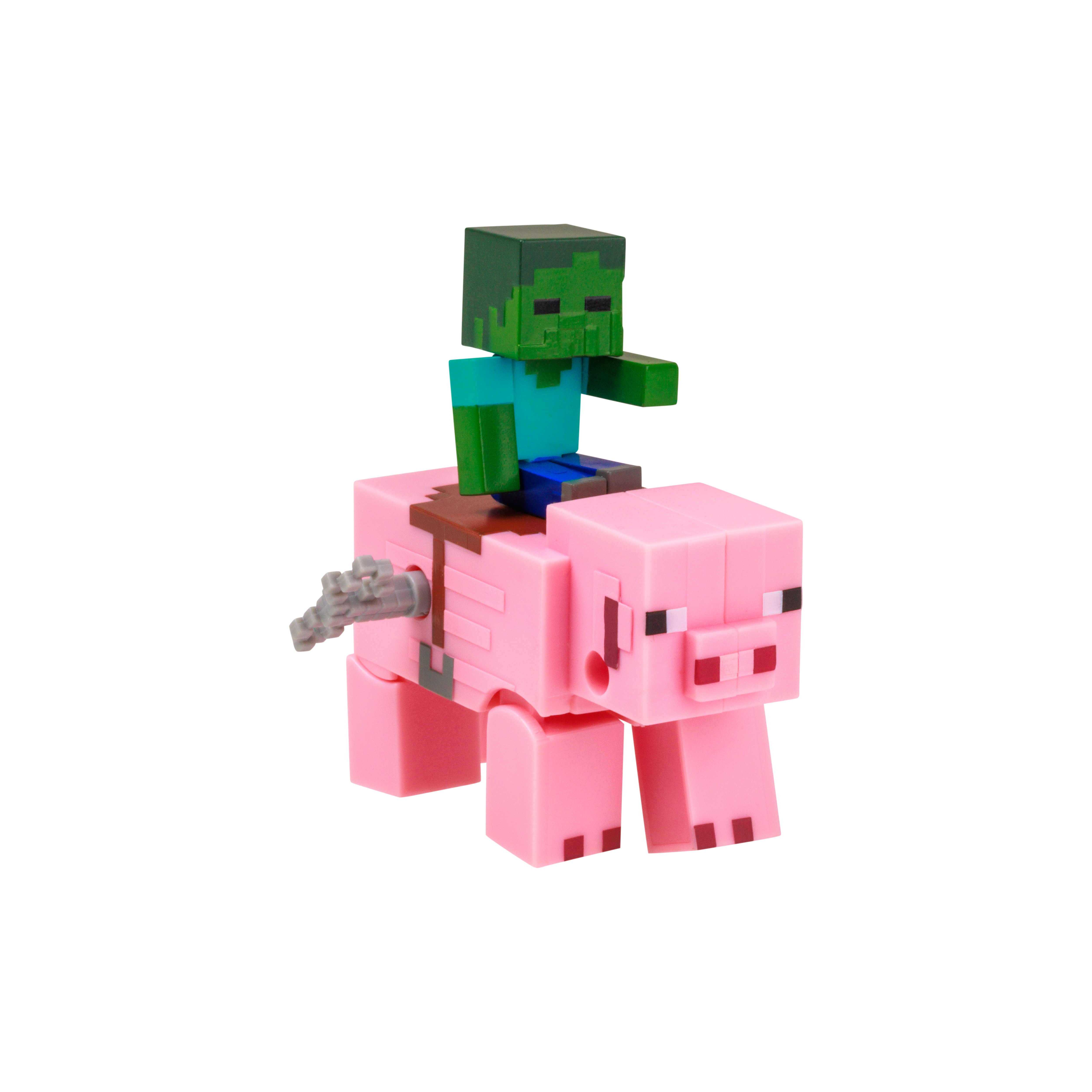 Minecraft - Figura y animal en movimiento