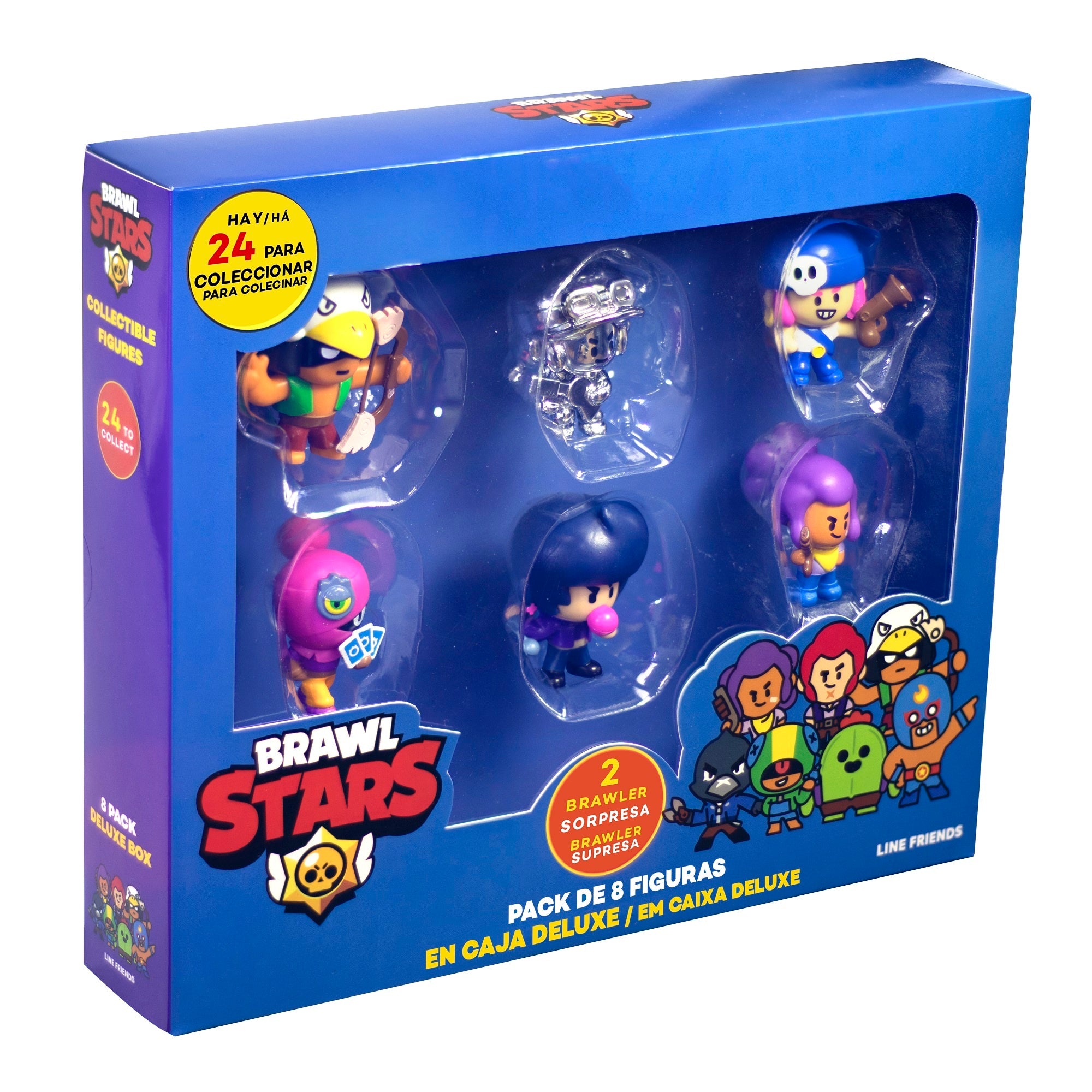 Figuras de acción de Brawl Stars (paquete de 8)