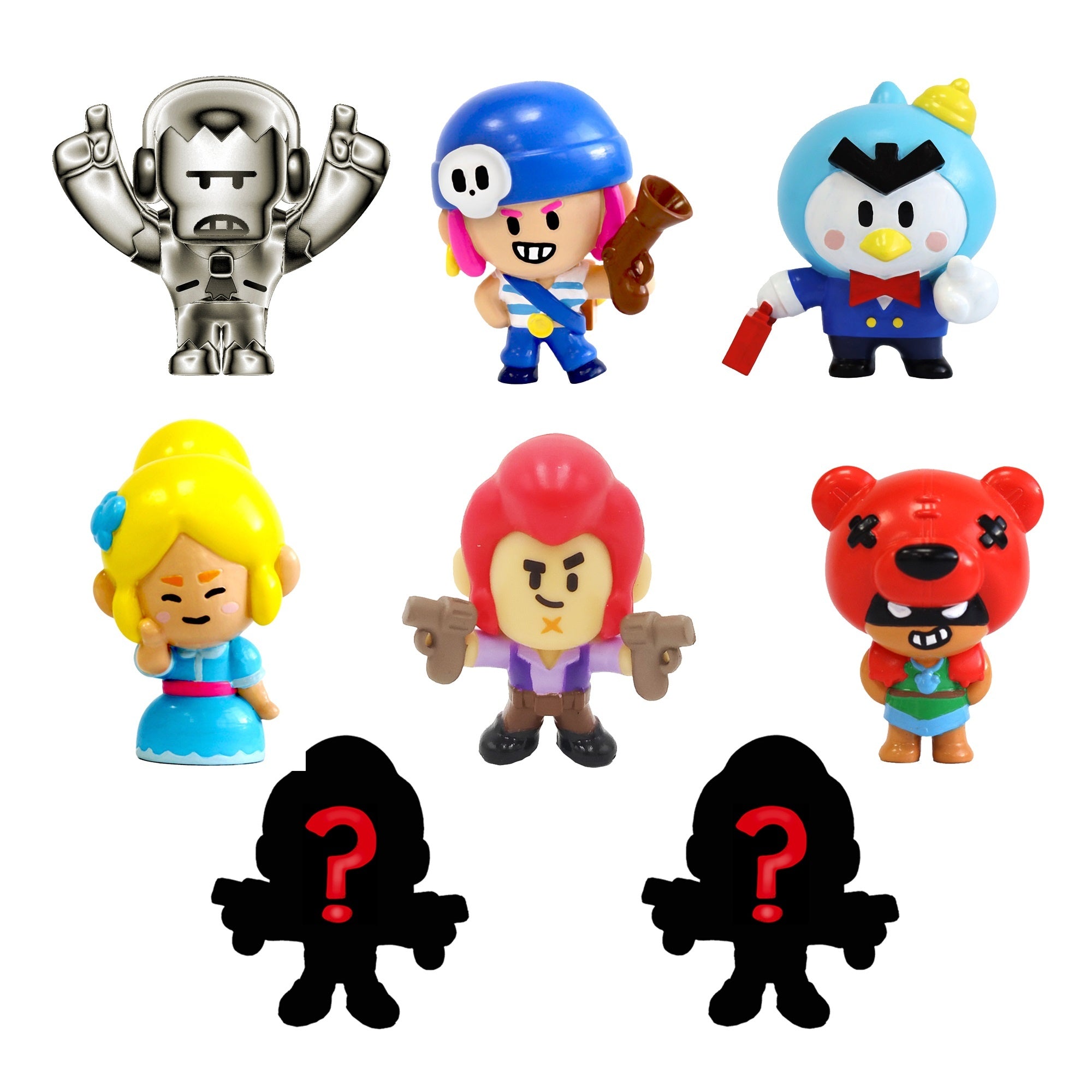 Figuras de acción de Brawl Stars (paquete de 8)