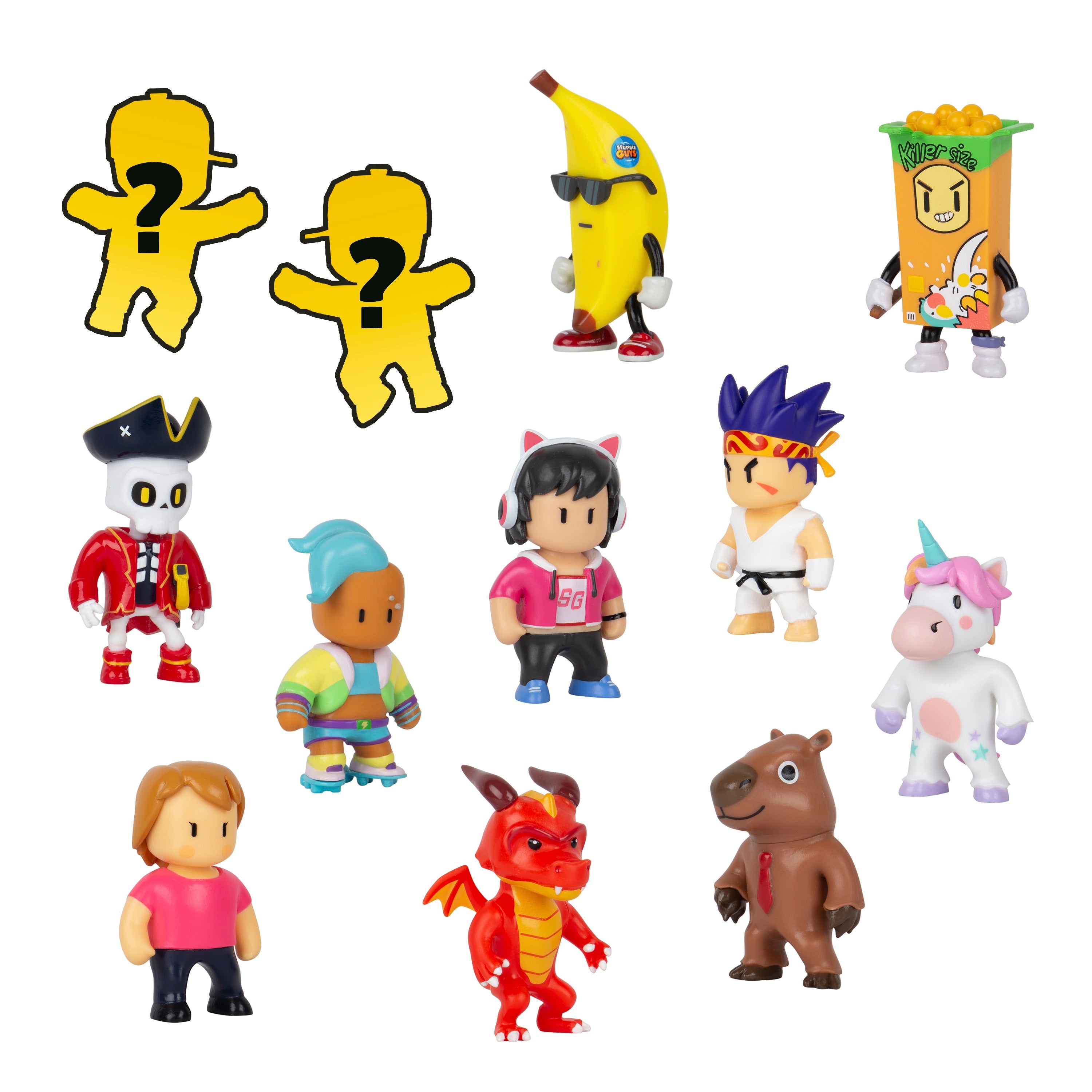 Figuras de Stumble Guys - 6 cm - Paquete de 12 unidades