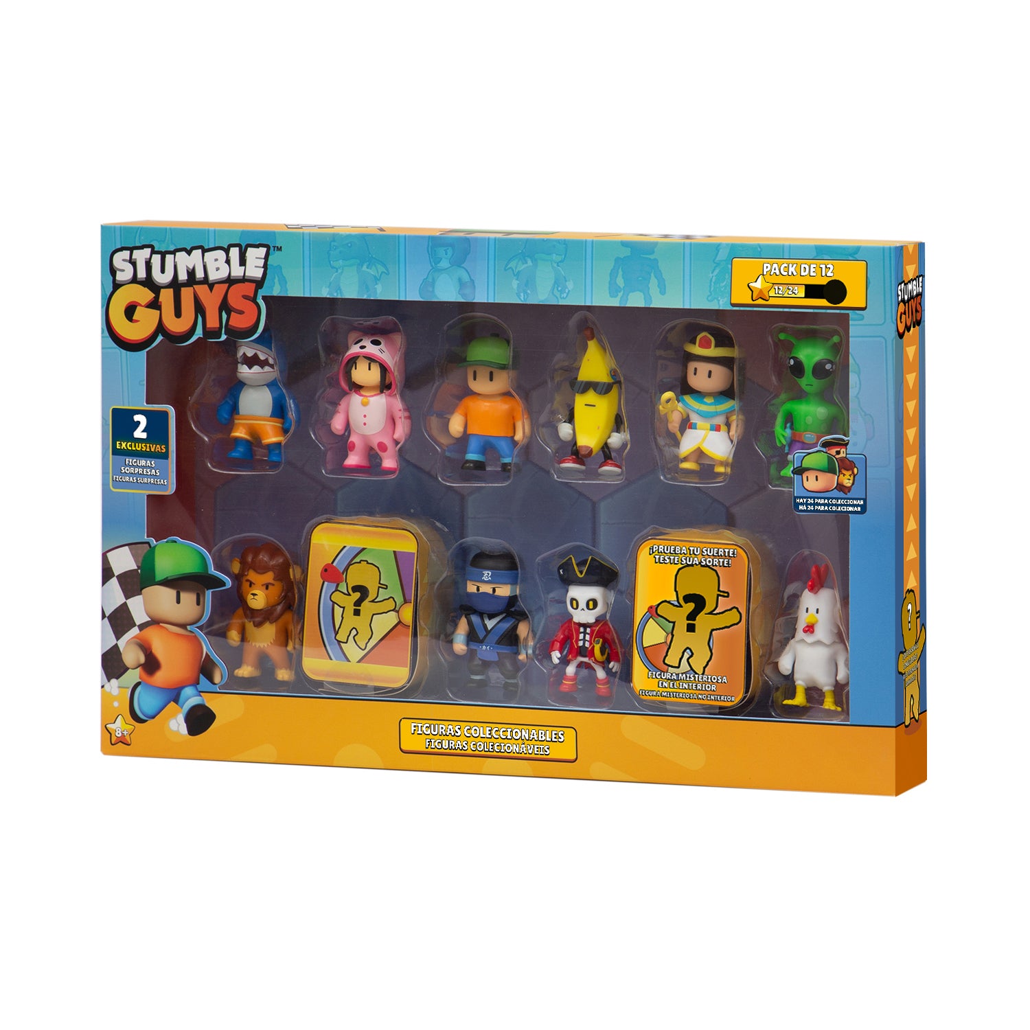 Figuras de Stumble Guys - 6 cm - Paquete de 12 unidades