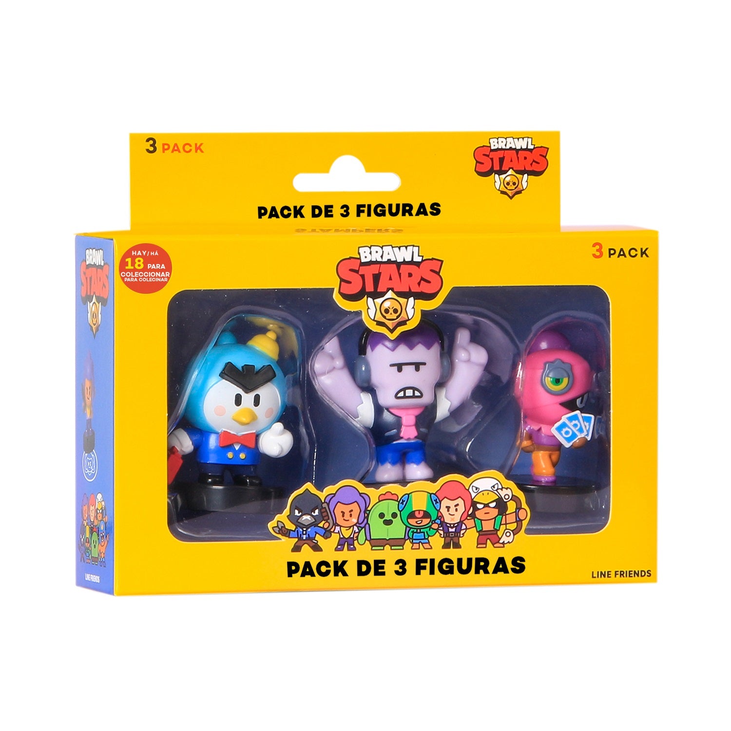 Figuras de acción de Brawl Stars (paquete de 3)