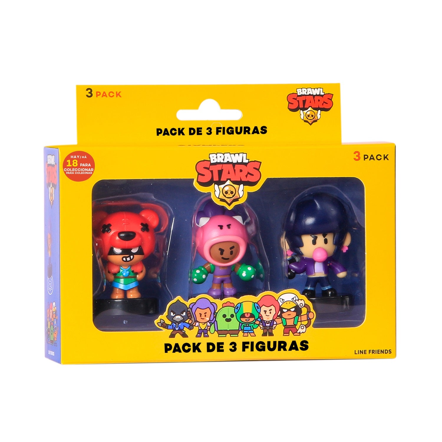 Figuras de acción de Brawl Stars (paquete de 3)