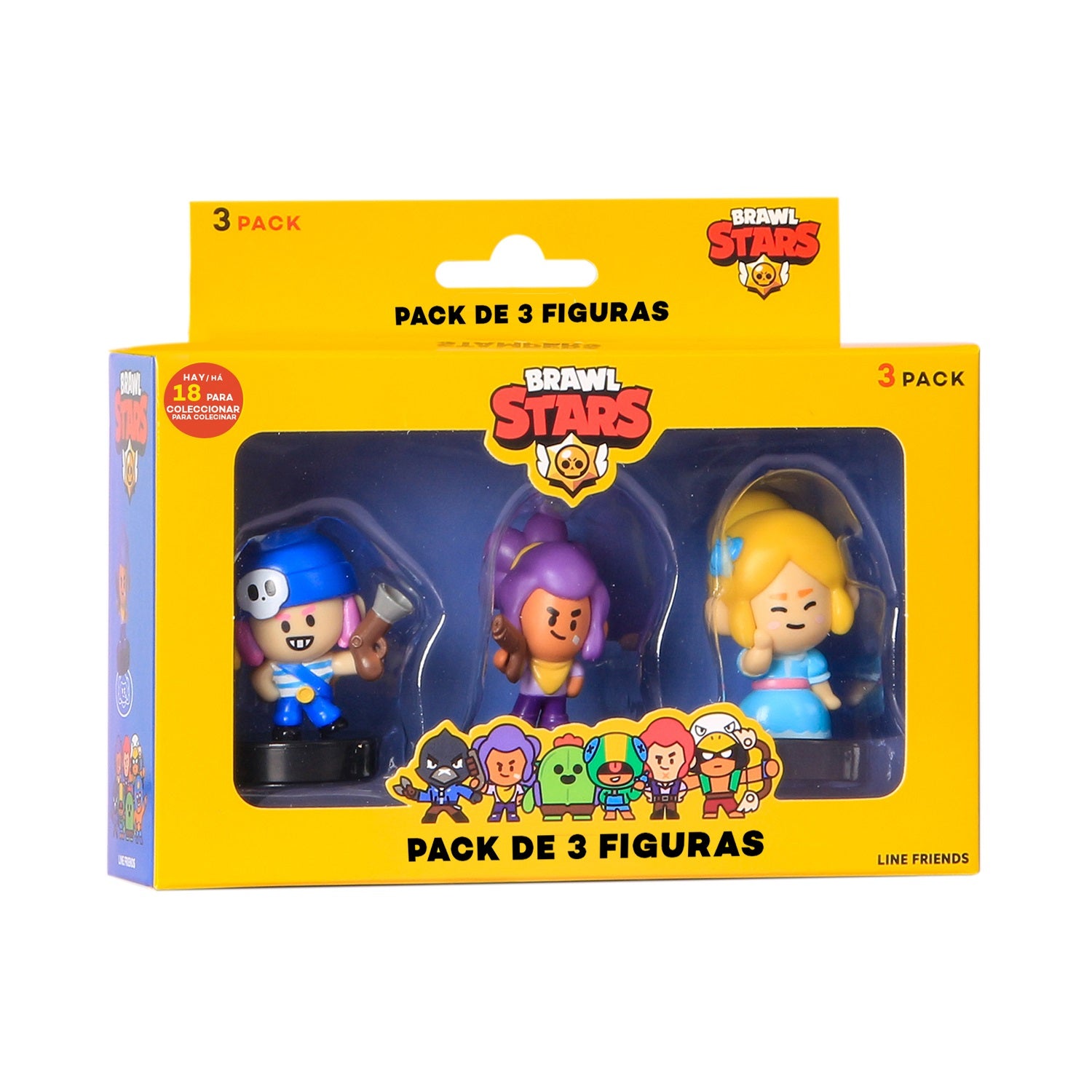 Figuras de acción de Brawl Stars (paquete de 3)