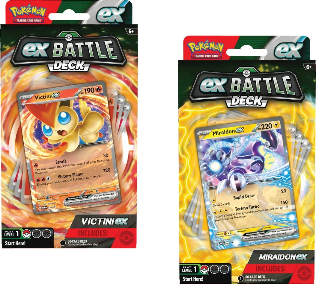 Baraja de Batalla Pokémon Ex - Victini ex / Miraidon ex