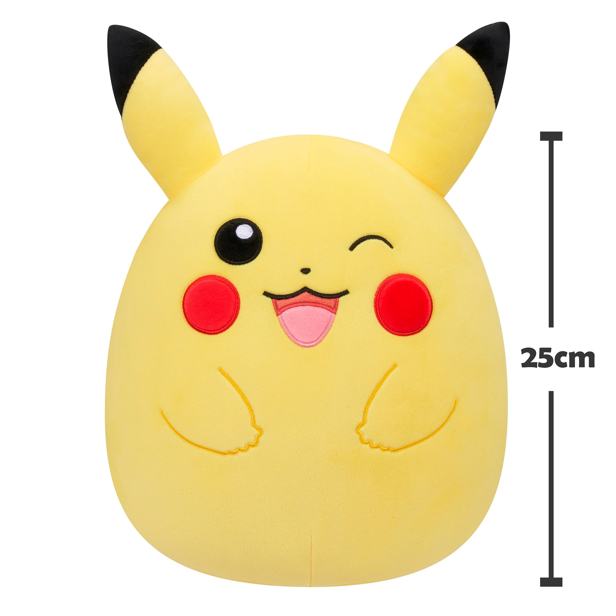 Peluche Squishmallows de Pokémon - Pikachu Guiño (25 cm)