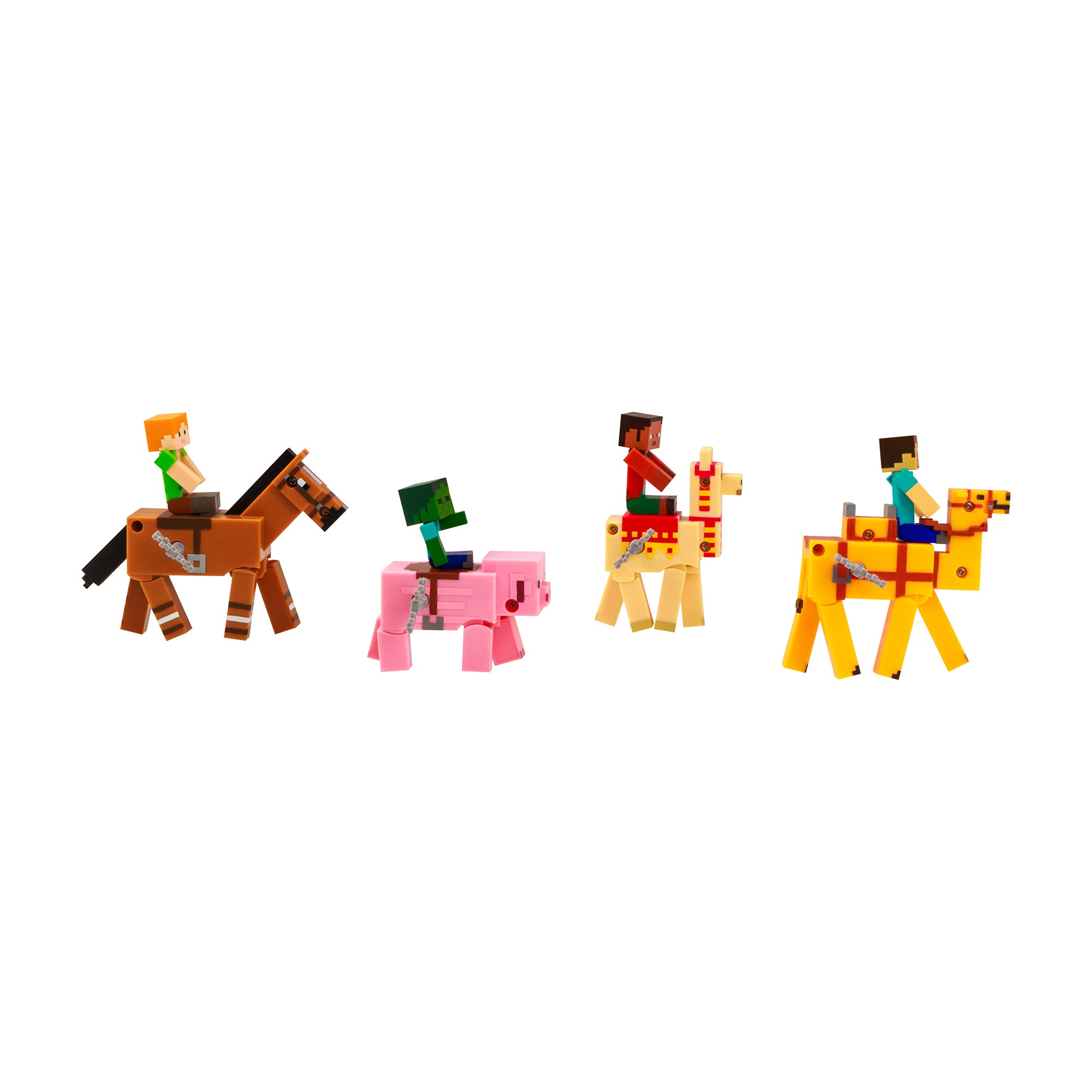 Minecraft - Figura y animal en movimiento