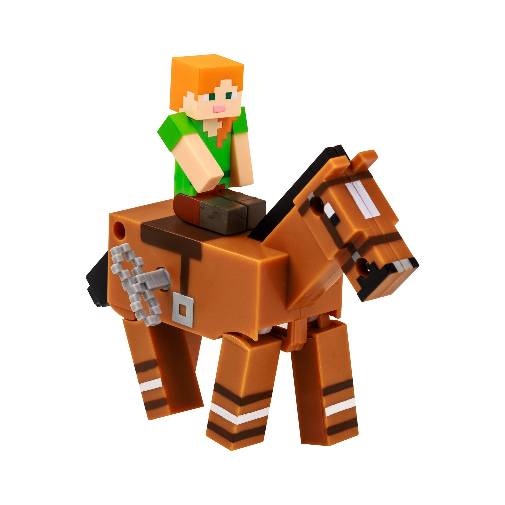 Minecraft - Figura y animal en movimiento