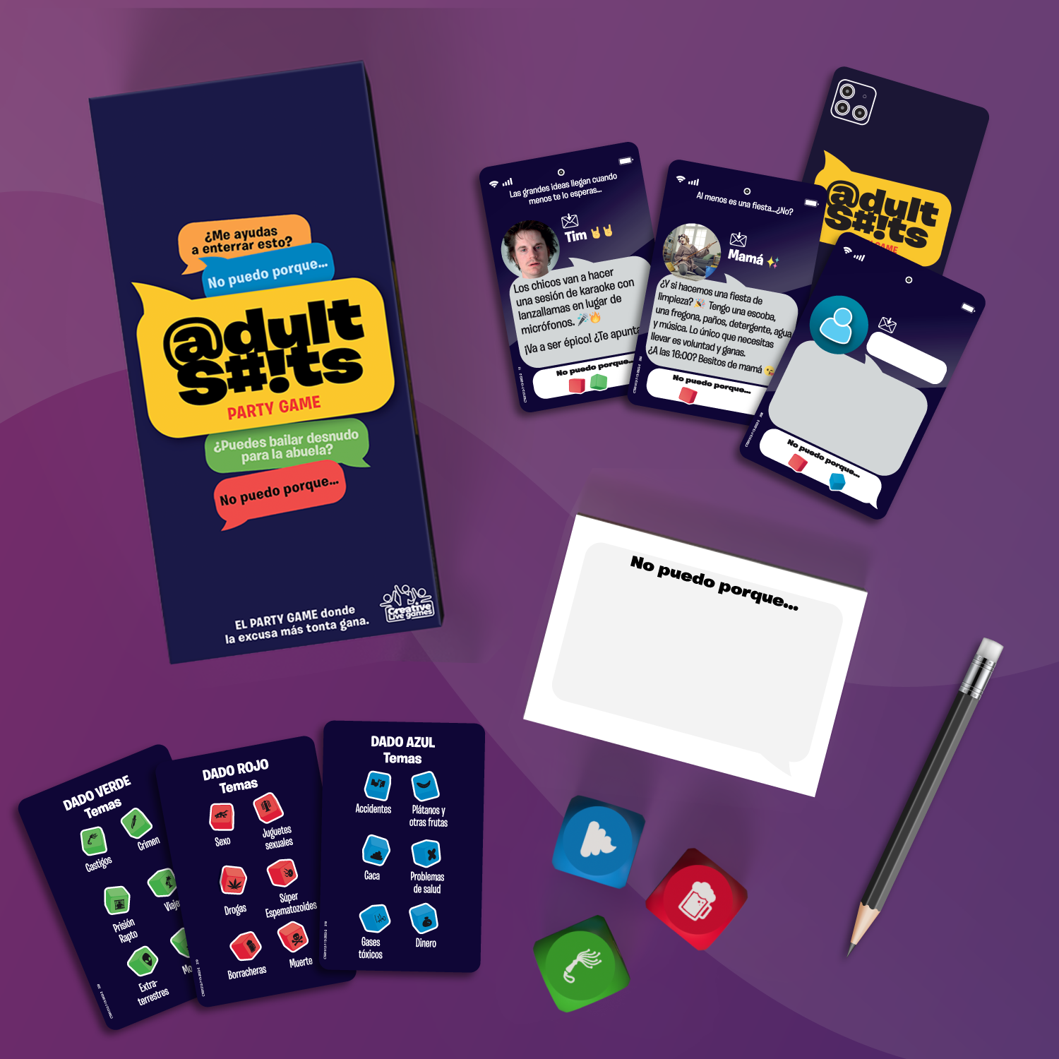 Adult Shits ES - Juegos creativos en vivo