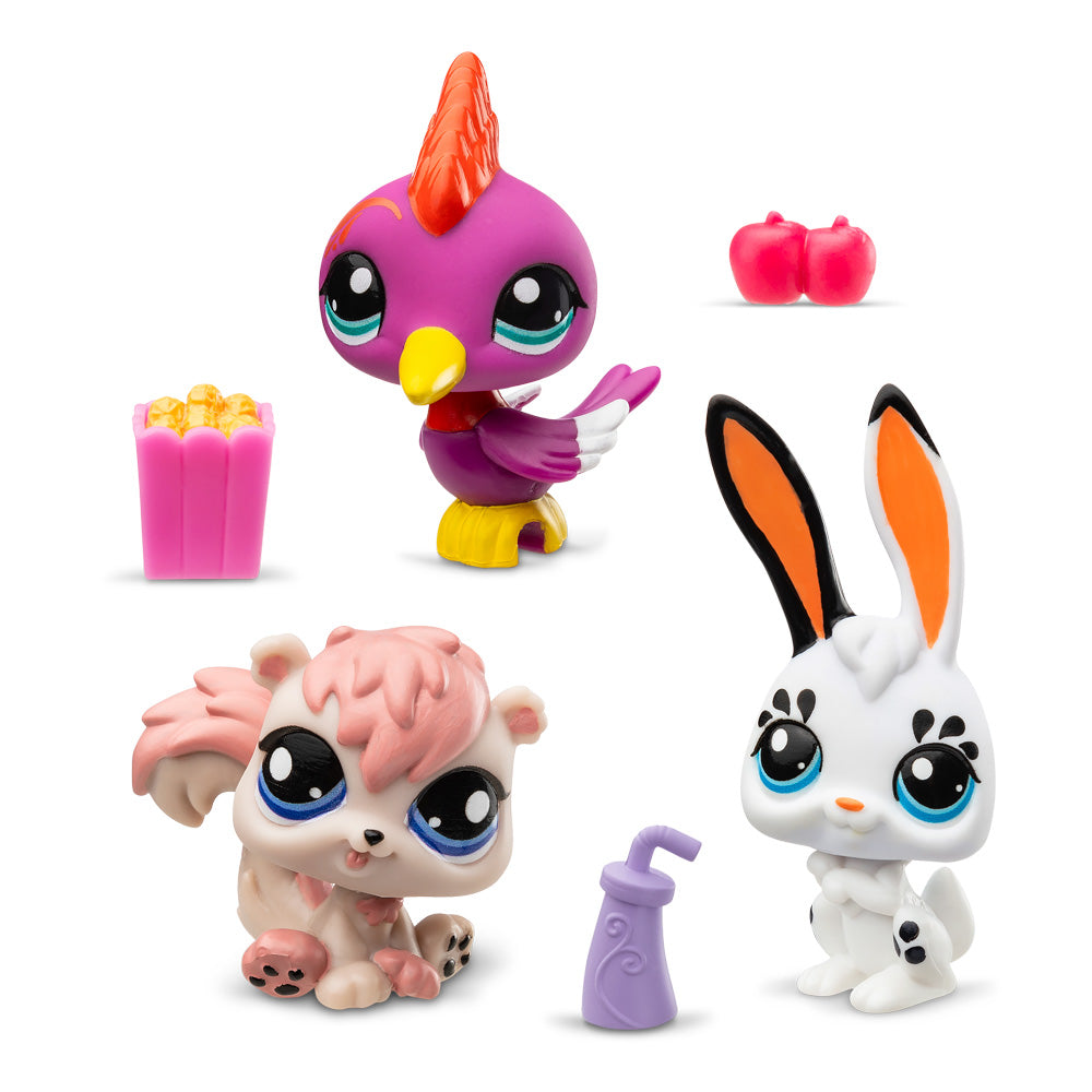Littlest Pet Shop - Paquete de 3 mascotas #99-#101 
