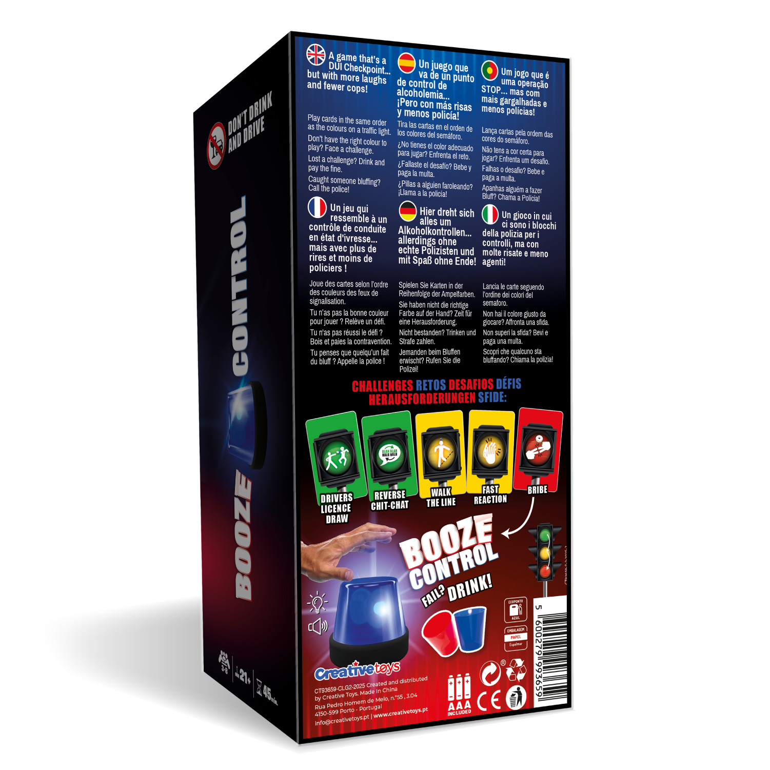 Control de bebidas alcohólicas - Juegos creativos en vivo