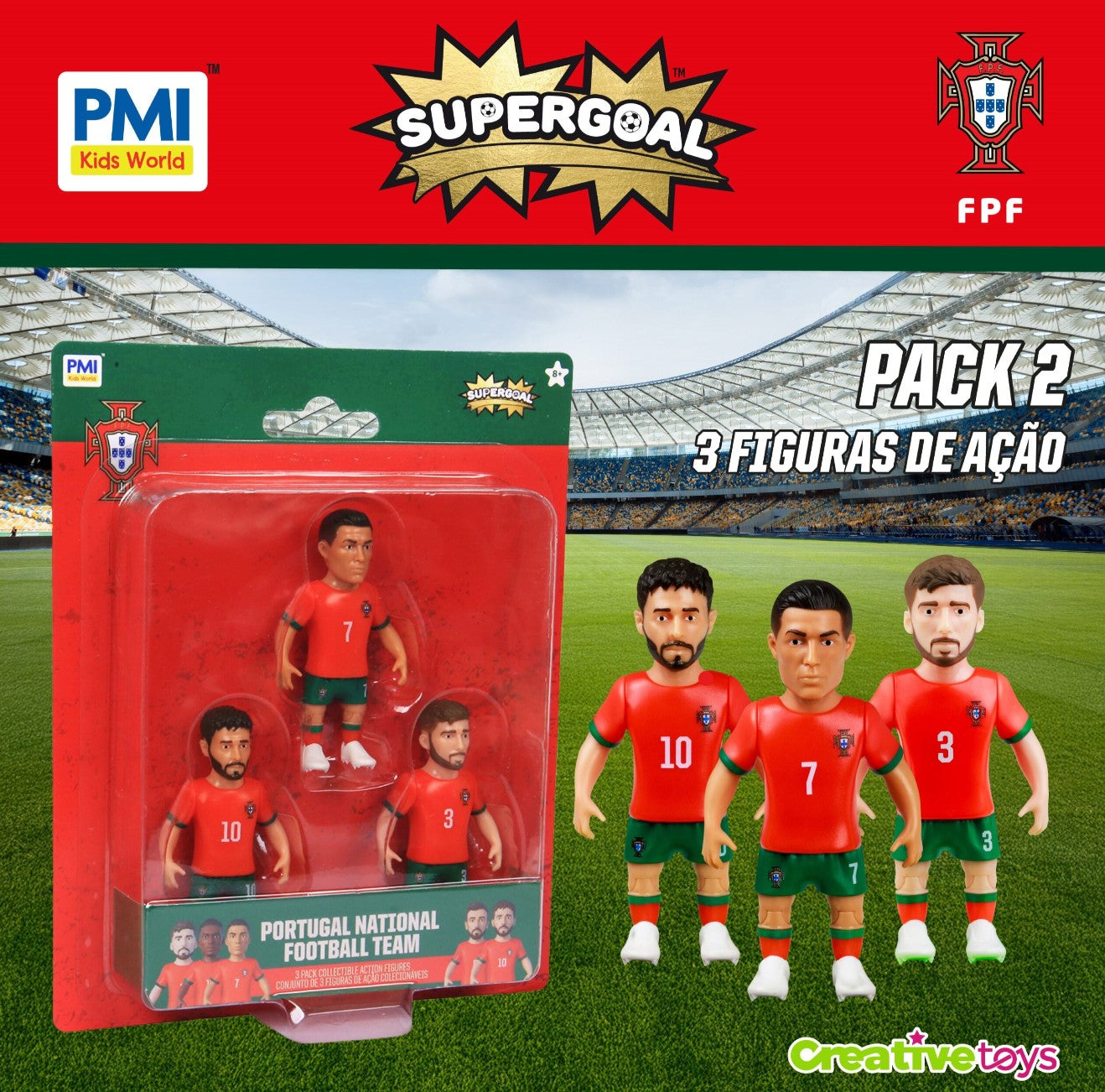 SuperGoal - Pack de 3 Seleção de Portugal