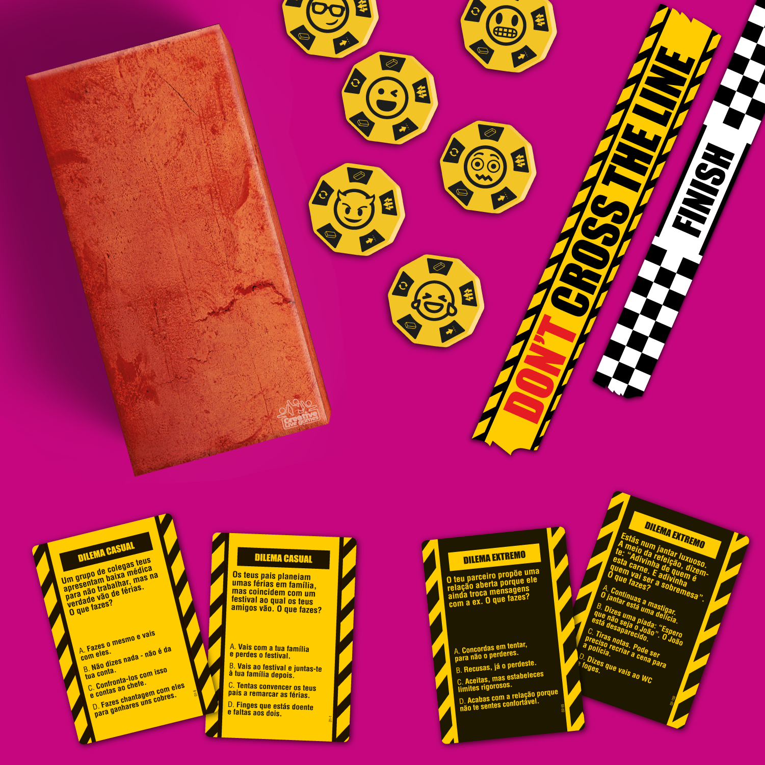 CRUZA LA LÍNEA - Juegos creativos en vivo