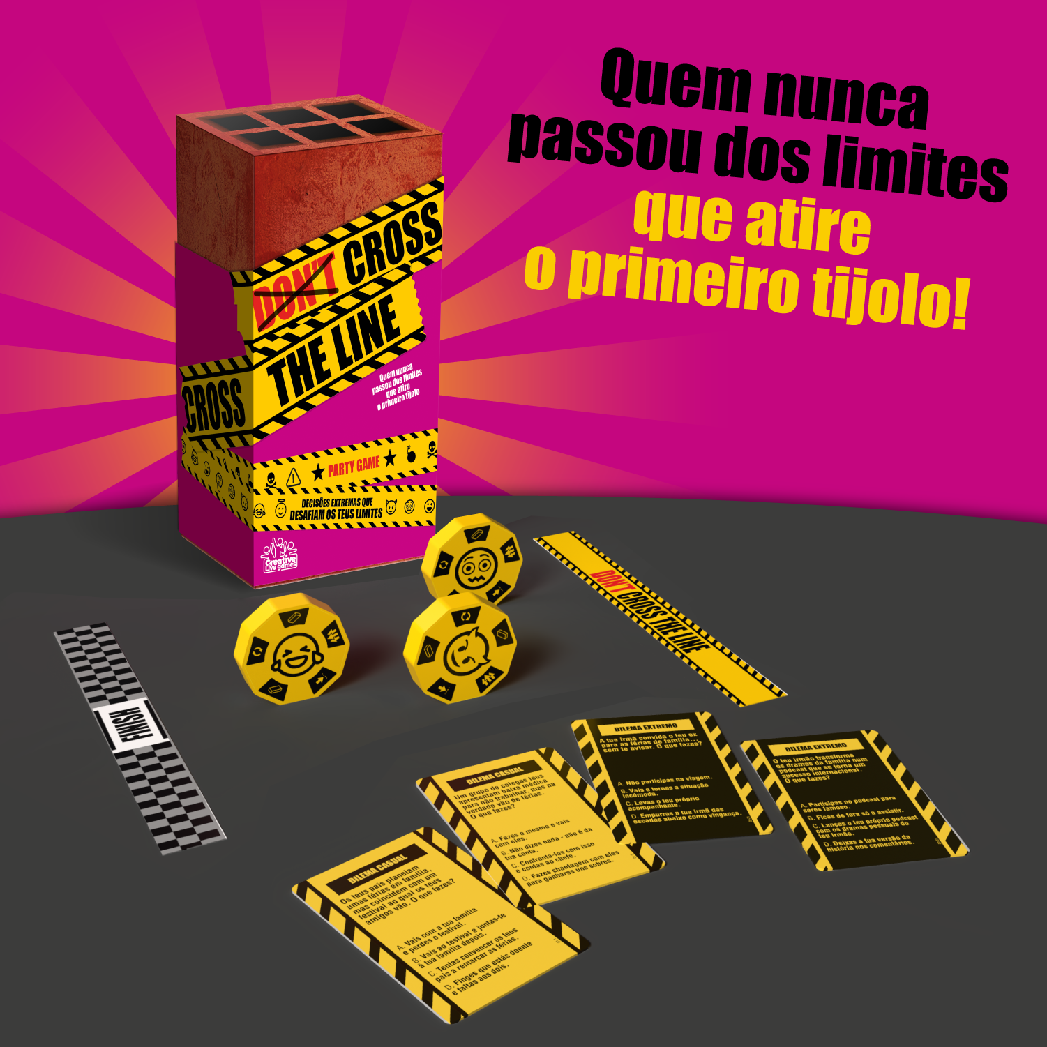 CRUZA LA LÍNEA - Juegos creativos en vivo