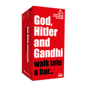 Dios, Hitler y Gandhi caminan hacia un bar...