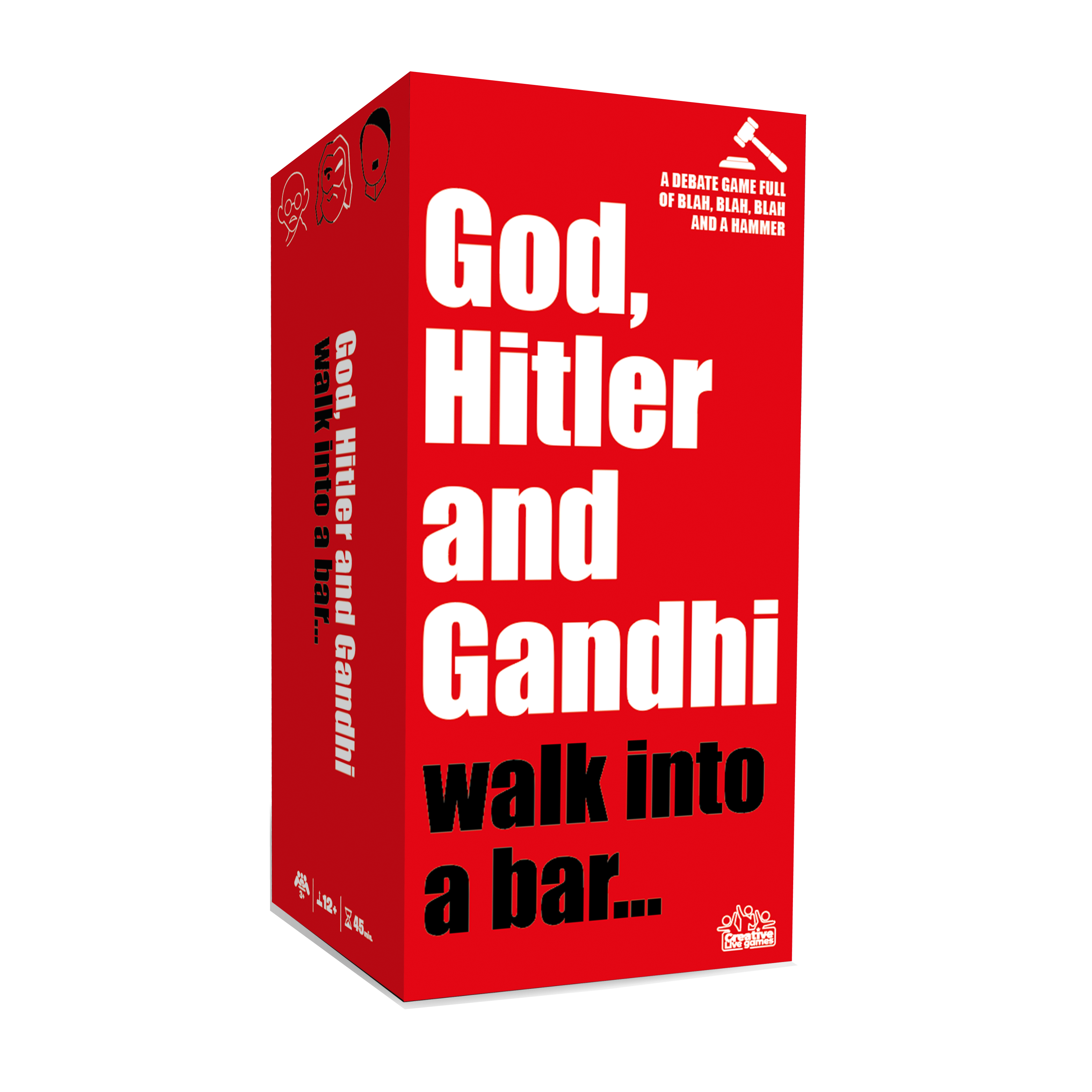 Dios, Hitler y Gandhi caminan hacia un bar...