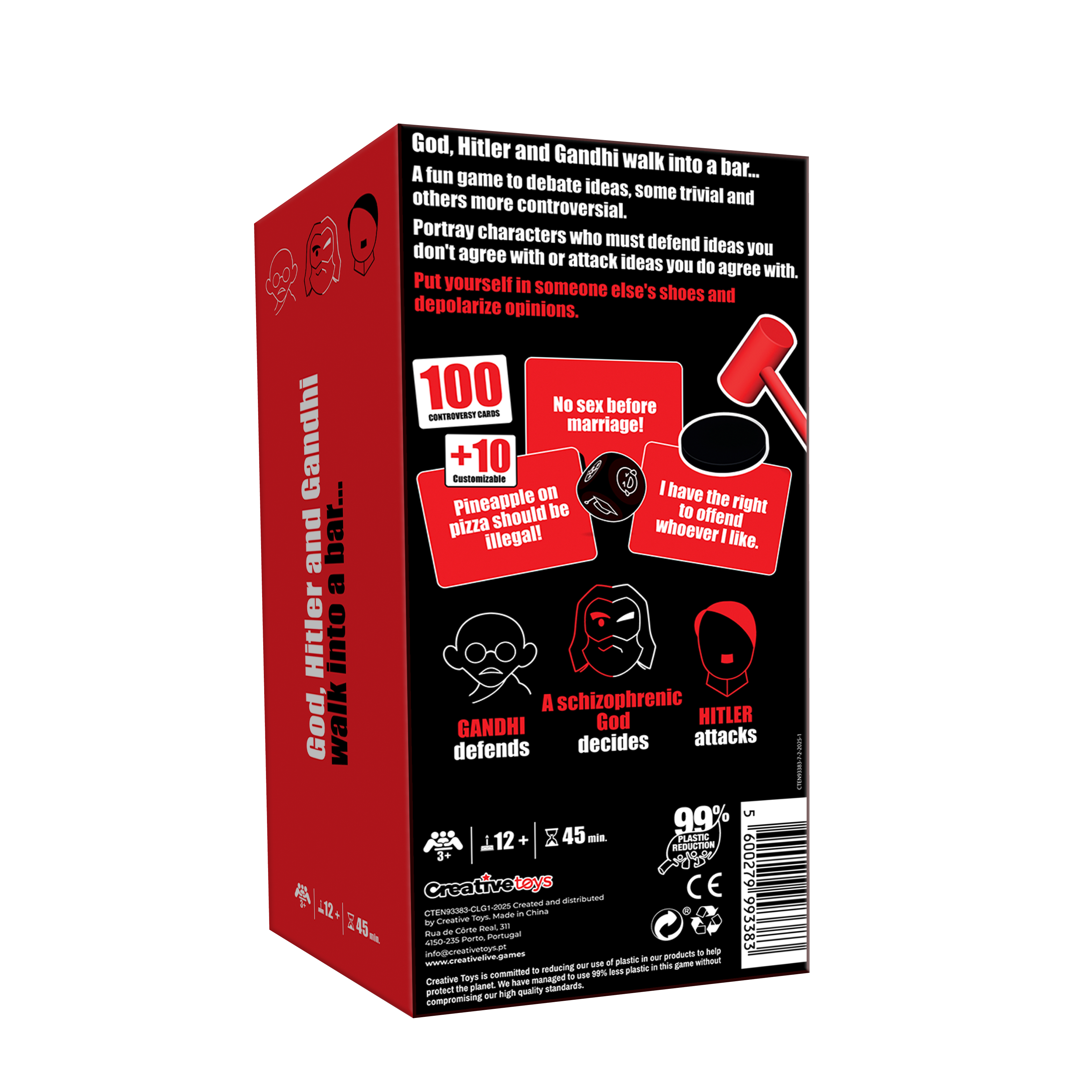 Dios, Hitler y Gandhi caminan hacia un bar...