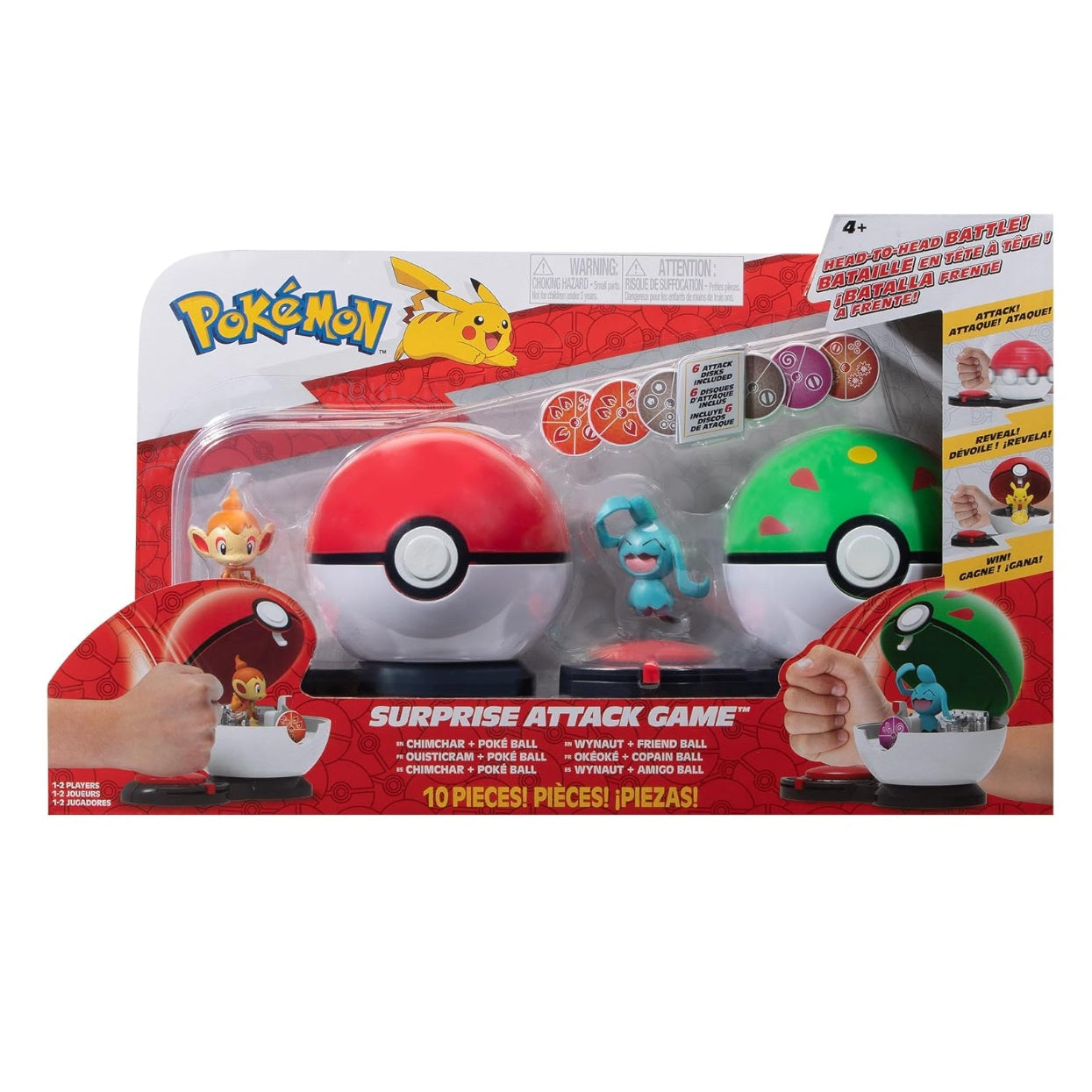 Ataque sorpresa Pokémon: Chimchar y Wynaut