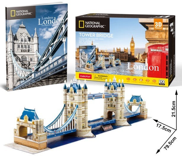 Rompecabezas 3D - NatGeo Tower Bridge 120 piezas