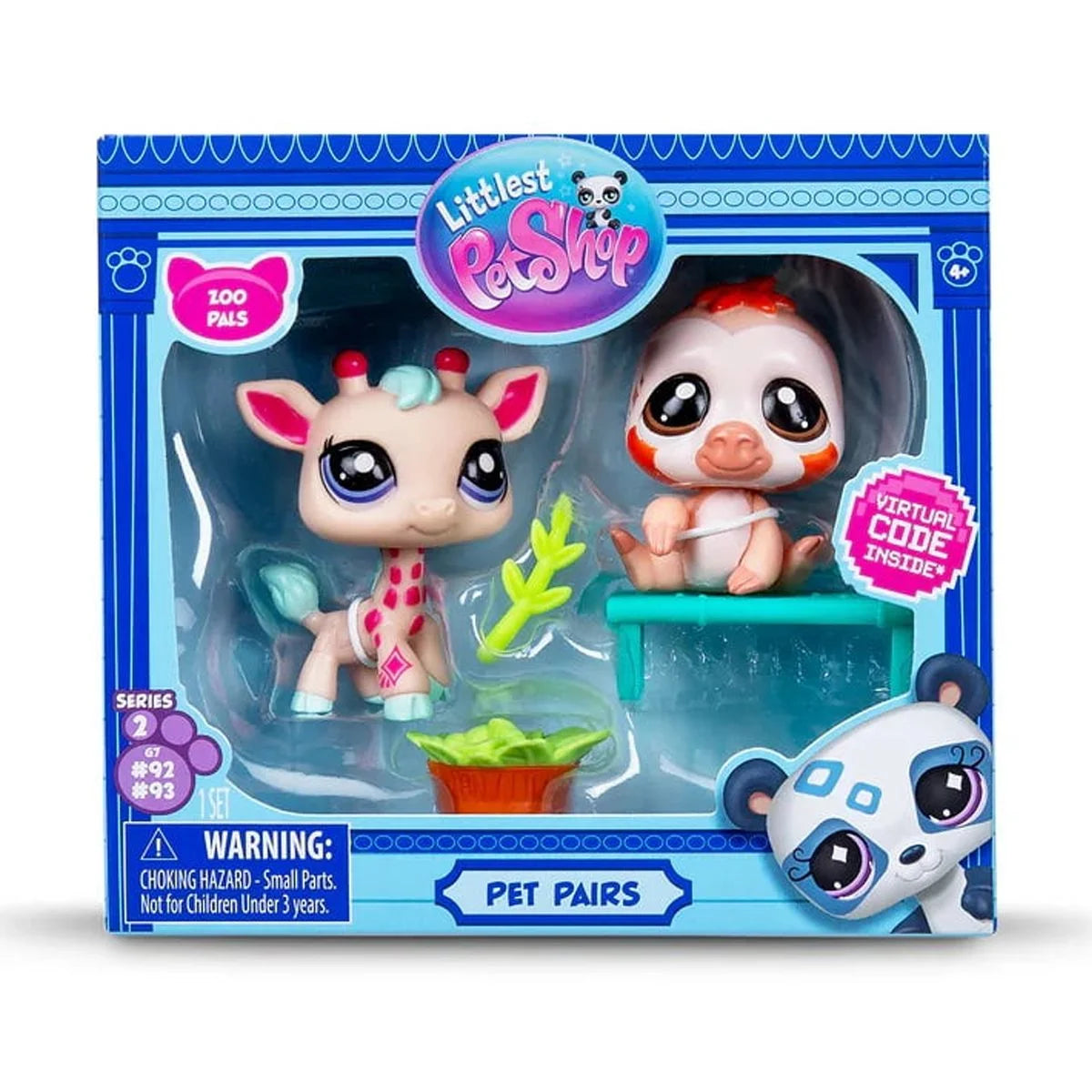 Littlest Pet Shop - Pack de 2 mascotas - Figuras n.° 92 y n.° 93