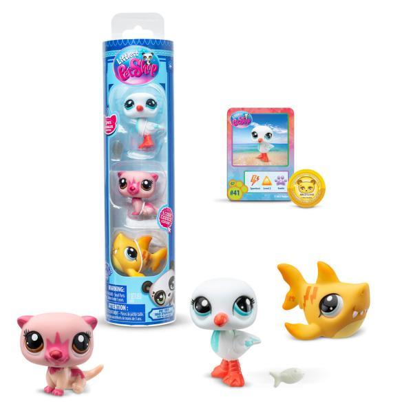 Littlest Pet Shop - Paquete de 3 mascotas #41-#43 