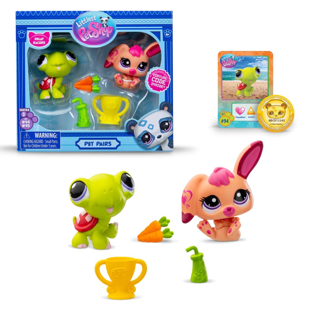 Littlest Pet Shop - Pack de 2 mascotas - Figuras n.° 94 y n.° 95