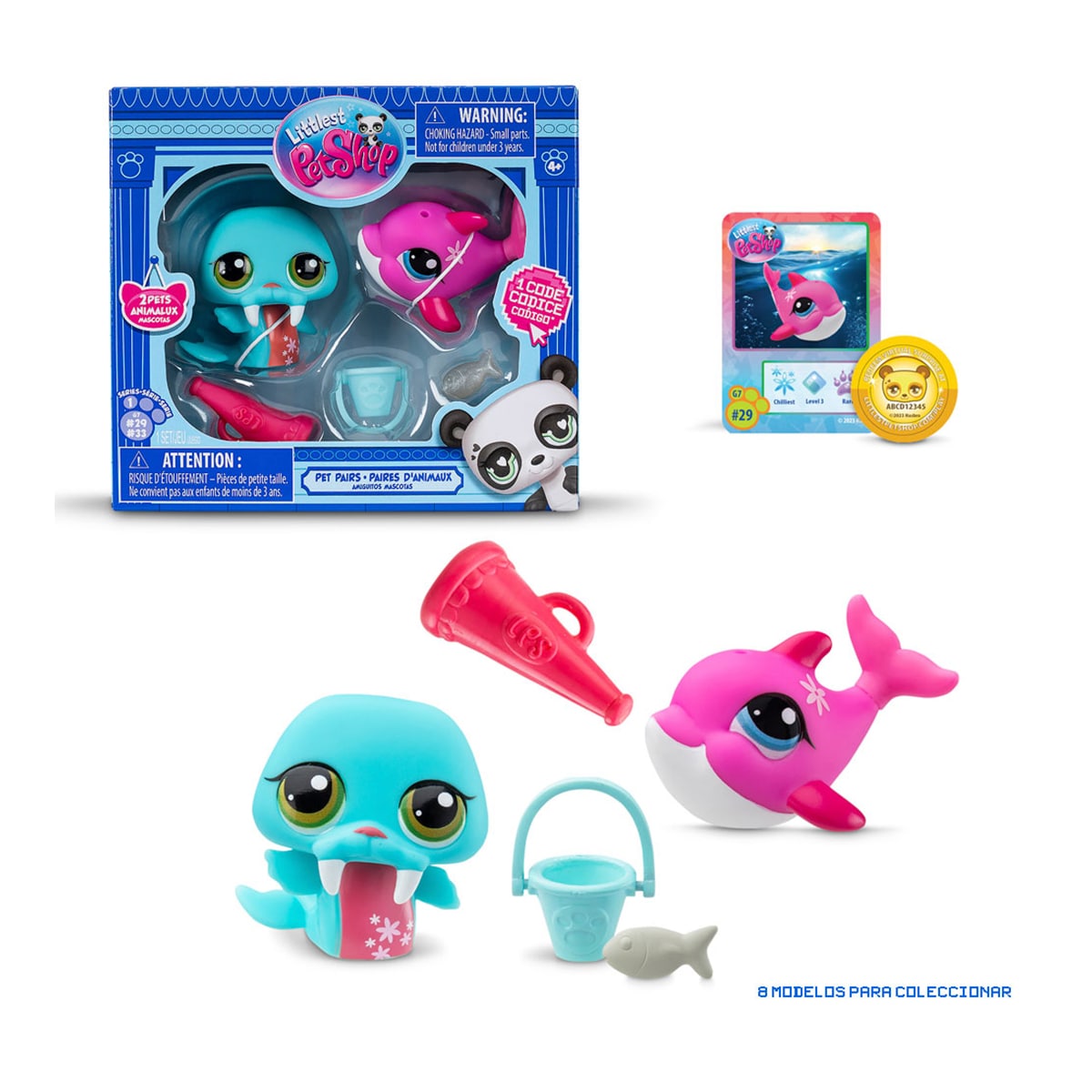 Littlest Pet Shop - Pack de 2 mascotas - Figuras n.° 29 y n.° 33